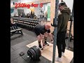 deadlift 230kg x5