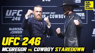 UFC 246: Conor McGregor vs. Cowboy Cerrone Have Surprisingly Respectful Staredown