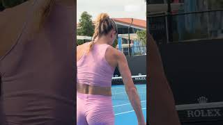 Camilla Giorgi court level practice 2023 WTA 6/6