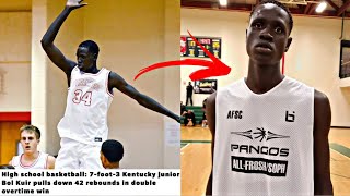 Meet The 7’3 JUNIOR Who Grabbed 42 REBOUNDS IN ONE GAME: Bol Kuir! Next Wilt?