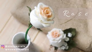 #DIY Realistic Felt Rose - How to Make Felt Flowers - S Nuraeni