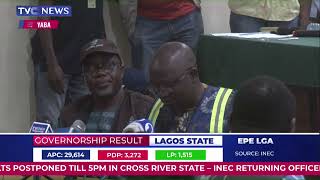 Lagos Governorship Election: Announcement of Ajeromi-Ifelodun LGA Result
