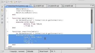 Essential EGL+Batch - Lesson 24 SQL Execute