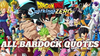 Every Bardock Interaction in Sparking Zero – Complete Breakdown! 💥