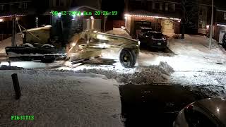 City employee dumps excess snow/ice on our driveway as revenge, after being caught planning this!