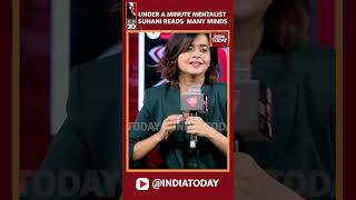Mentalist Suhani Shah Performs Mind Reading Under A Minute | India Today CONCLAVE 2023