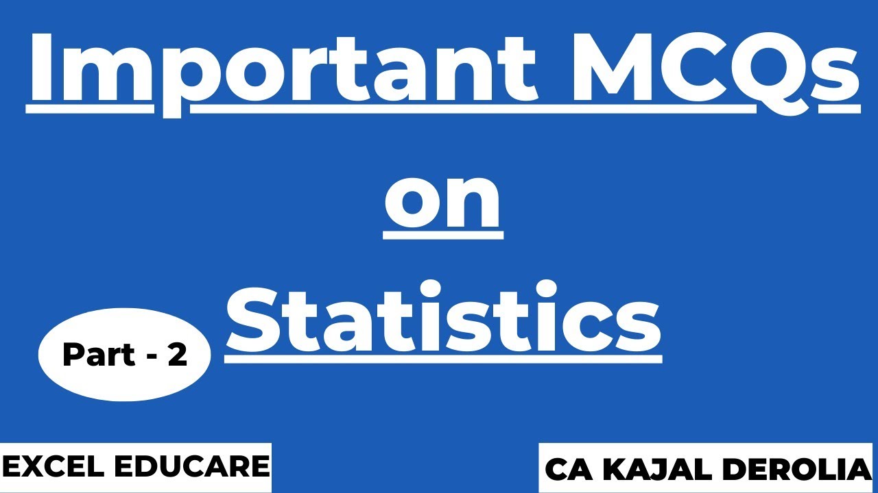 Statistics MCQ#2 | MCQ Questions With Answers | Business Statistics ...