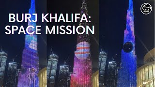 Burj Khalifa displays amazing LED show of space mission