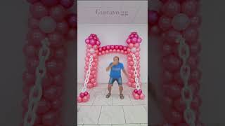 balloon decoration ideas 🤩 birthday decoration ideas at home #gustavogg #shorts