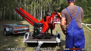 Compact Wood Processor  on Trailer RP 120 23 HP