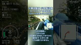 ﾛｰﾄﾞﾊﾞｲｸ  登坂中にミサイルに突っ込まれた ＃事故動画 ※閲覧注意 2024年11月17日