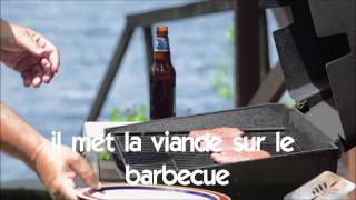 Ismerje meg a francia # Vocabulaire # il met la viande sur le barbecue