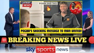 PAUL POGBA RETURNS TO OLD TRAFFORD WITH A BOLD MESSAGE! WILL HE FINALLY PROVE HIS WORTH? 🔥💥