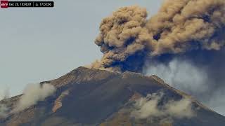 Dec 20, 2024: Increased Activity from Popocatépetl Volcano on the borders of Mexico City