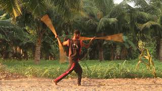 Double Stick Rotation in Silambam (Variations)