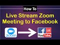 How to Live Stream Zoom to Facebook | Zoom to Facebook Live | How to stream zoom on Facebook live