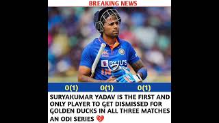 3 Golden Ducks for SuryaKumar Yadav/ #suryakumaryadav #indvsaus #viral #cricket #trending #shorts