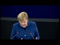 Strasburgo, Angela Merkel interviene al Parlamento europeo