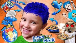 SHAWN gets BLUE HAIR Song 🎵 + Cool Surprise! (FUNnel FV Family Vlog)