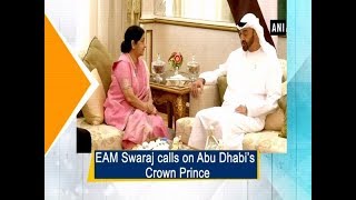 EAM Swaraj calls on Abu Dhabi’s Crown Prince - UAE News