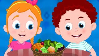 Vegetable Song | Schoolies Nursery Rhymes For Children | Cartoon Videos For Kids
