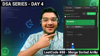 DSA Day 4: Merge Sorted Array (LeetCode 88) | Java Code Beats 100% Runtime 🔥
