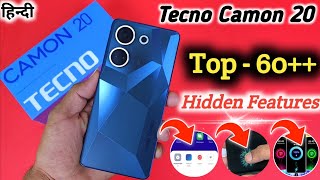 Tecno camon 20 Tips And Tricks | Top 60++ Hidden Features | Tecno camon 20