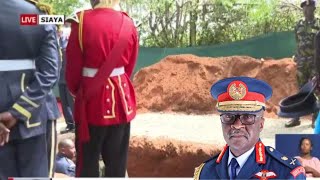 SEE WHAT IS HAPPENING AT THE GRAVE SITE WHERE GEN. FRANCIS OGOLLA WILL BE BURIED.