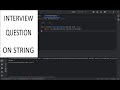 1. Java Program to Reverse a String | String Interview Question