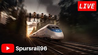 Train Sim World 5 PS5 LIVE: Amtrak Acela Express ! 🇺🇸