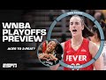 WNBA PLAYOFFS LOOKAHEAD 👀 Can Caitlin Clark & Fever make the 2nd round? + Aces to 3-peat? 😳