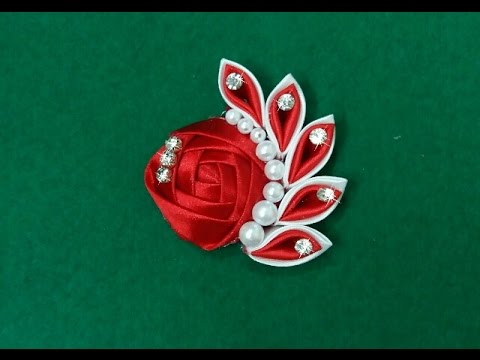 DIY Kanzashi Folwer/Brooch 04 DIY Kanzashi Folwer/Brooch 04