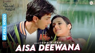 Aisa Deewana - 4K Video Song | Dil Maange More | Sonu Nigam | Shahid Kapoor, Tulip Joshi
