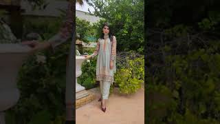 Jashn Mint Readymade Linen Suit | Memsaab U.K #shorts