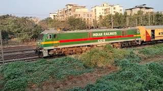 First run of Valsad Fast passenger after removal of Double Decker coaches