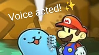 I give Voice to Whacka! (Paper Mario the Thousand year door remake)