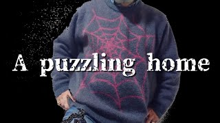 スパイダーウェブジャガードニット 【A puzzling home アパズリングホーム】ヴィンテージデザインをリスペクトしたデザイン 【私物紹介】