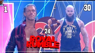 Todas las ENTRADAS del Royal Rumble 2021 (1-30) - Ganador