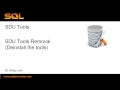 SDU Tools   35   Removing SDU Tools for SQL Server