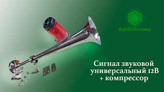 Сигнал звуковой универсальный 12В (1 шт. + компрессор)