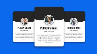 Responsive Profile Card Hover Animation | CSS Flexbox Tutorial