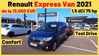 Renault Express Van 2021 Review \u0026 Test Drive | Confort Blue dCi 75