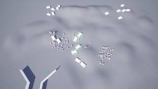 UE4: Crowd movement, RTS Collision Avoidance Test #2