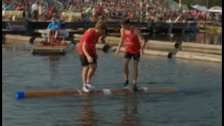 Lumberjack World Championships 2023, Men's Logrolling 3/4 Match, Connor Birdsong vs Dominick Magnone