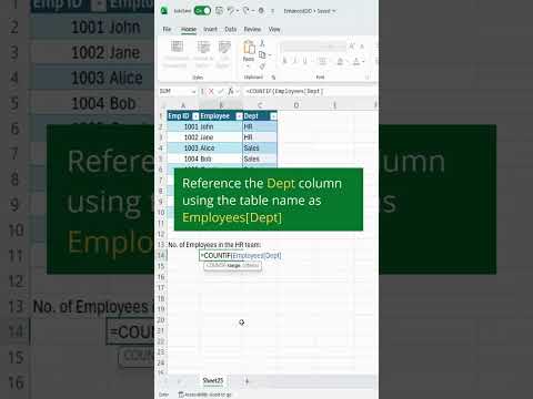 Cómo utilizar nombres de tablas para fórmulas sencillas de Excel