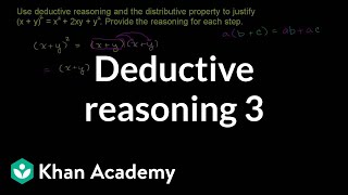 Deductive reasoning 3 | Sequences, series and induction | Precalculus | Khan Academy