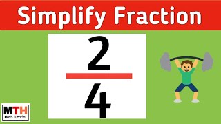 How to reduce the fraction 2/4 | Simplify 2/4 | 2/4 Simplified