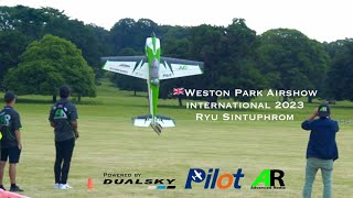 Ryu Sintuphrom Demo Flight at Weston Park Air Show international 2023 🇬🇧 / Extra NG