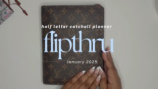 rating my January catchall planning + planner flip | January 2025