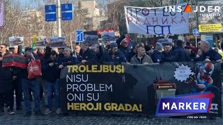 Protesti u Beogradu: Radnici GSP-a i EPS-a u borbi za radnička prava